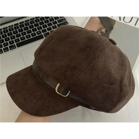 Women\'s Vintage Newsboy Hat Winter Suede Cap Octagonal Hat Fashion Gatsby main image 5